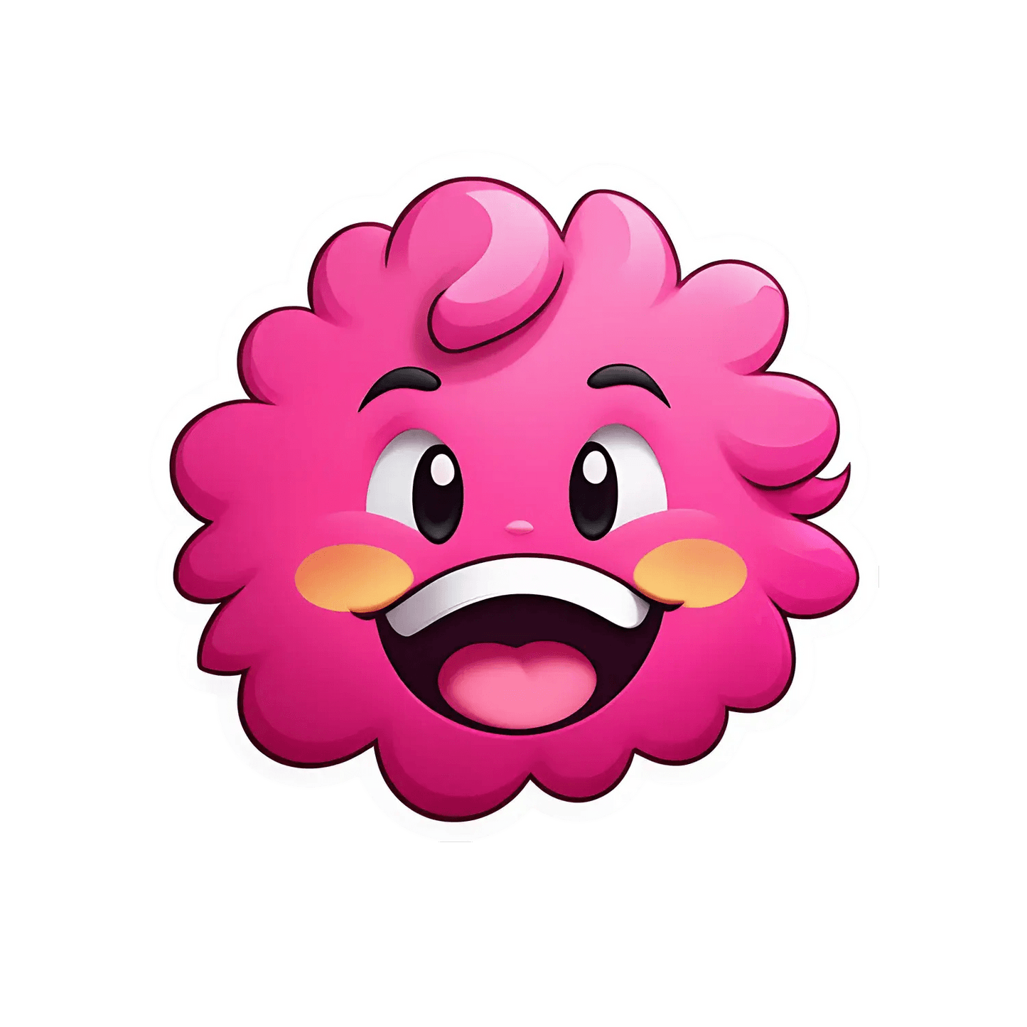 Happy Pink Cloud - Sticker - Heat Press Transfer