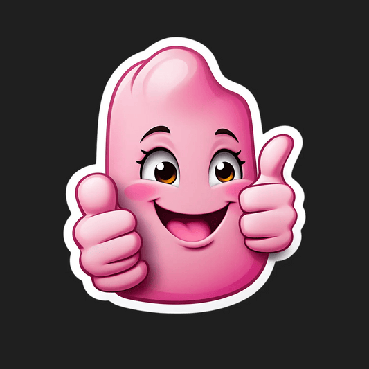 Happy Thumbs-Up Sticker - Durable & Vibrant - Heat Press Transfer