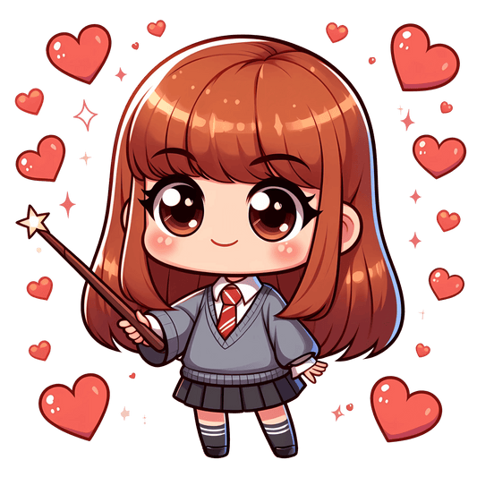 Harry Potter Ginny Weasley Valentine's Day Design - DTF Ready To Press - Heat Press Transfer