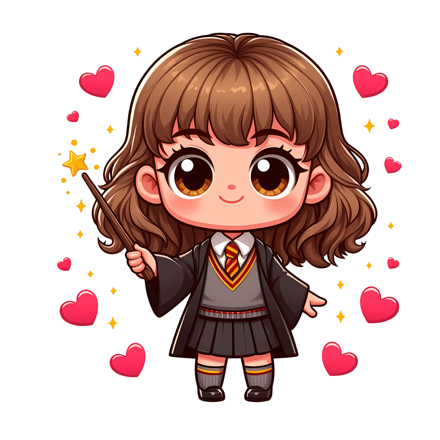 Harry Potter Hermione Granger Valentine's Day Design - DTF Ready To Press - Heat Press Transfer