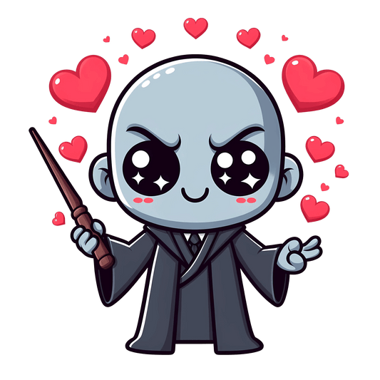 Harry Potter Lord Voldemort Valentine's Day Design - DTF Ready To Press - Heat Press Transfer