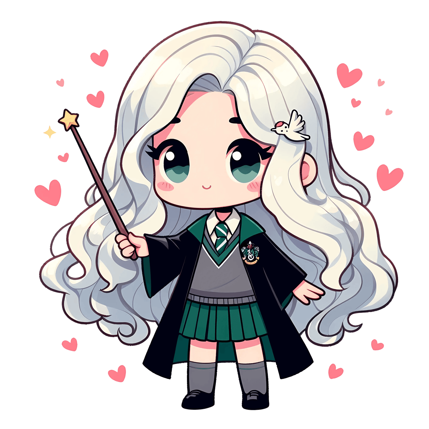 Harry Potter Luna Lovegood Valentine's Day Design - DTF Ready To Press - Heat Press Transfer