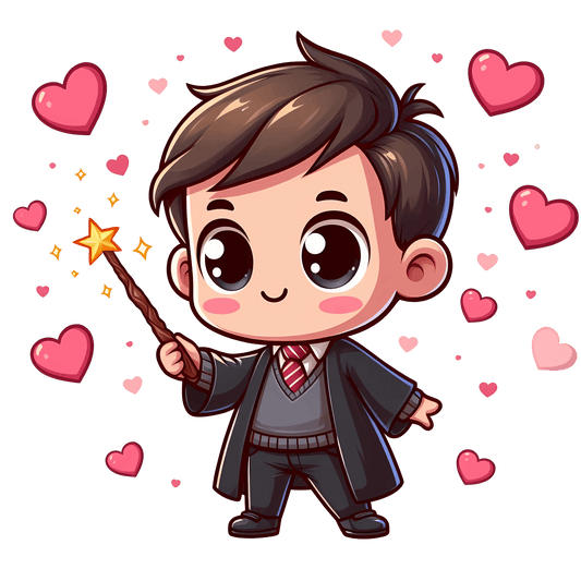 Harry Potter Neville Longbottom Valentine's Day Design - DTF Ready To Press - Heat Press Transfer