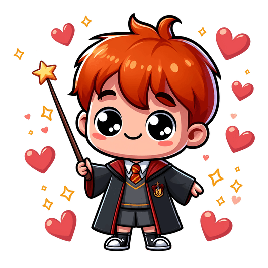 Harry Potter Ron Weasley Valentine's Day Design - DTF Ready To Press - Heat Press Transfer