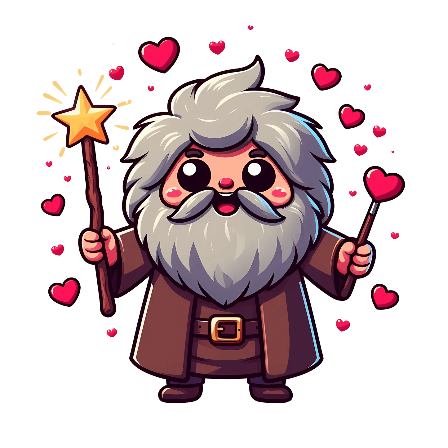 Harry Potter Rubeus Hagrid Valentine's Day Design - DTF Ready To Press - Heat Press Transfer