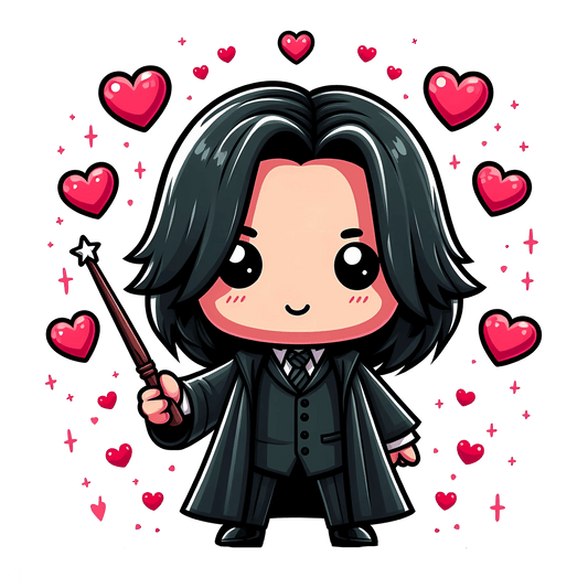 Harry Potter Severus Snape Valentine's Day Design - DTF Ready To Press - Heat Press Transfer