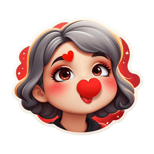 Heart Emoji Face - Sticker - Heat Press Transfer