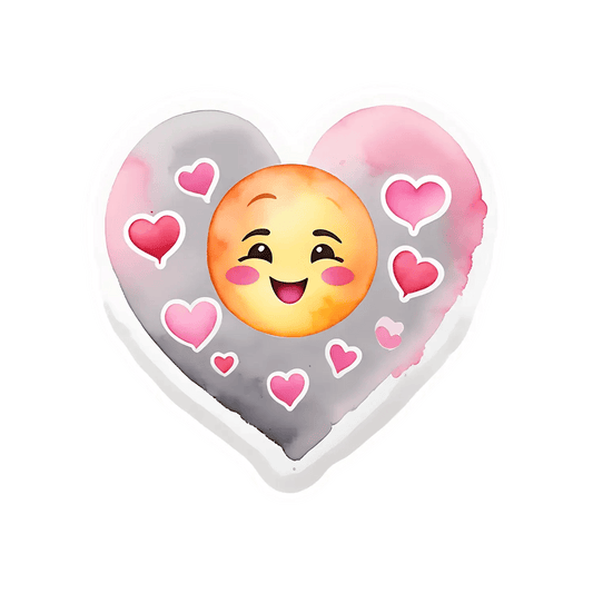 Heart Emoji Love - Sticker - Heat Press Transfer