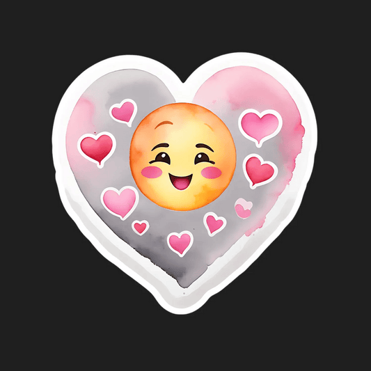 Heart Emoji Love - Sticker - Heat Press Transfer
