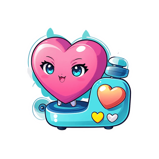 Heart Emoji Sticker - Cute and Vibrant - Heat Press Transfer
