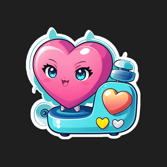 Heart Emoji Sticker - Cute and Vibrant - Heat Press Transfer