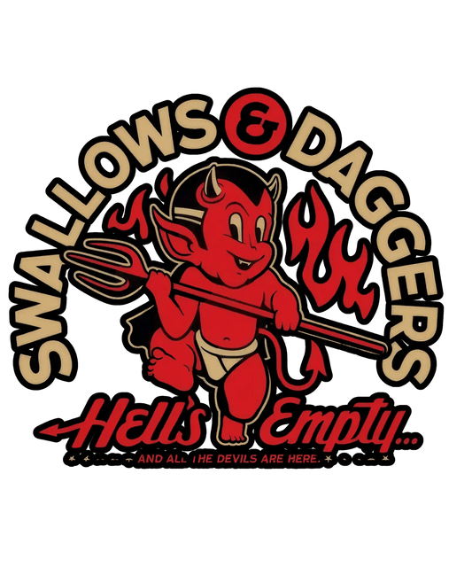 Hell's Empty Devil - DTF Ready to Press - Heat Press Transfer