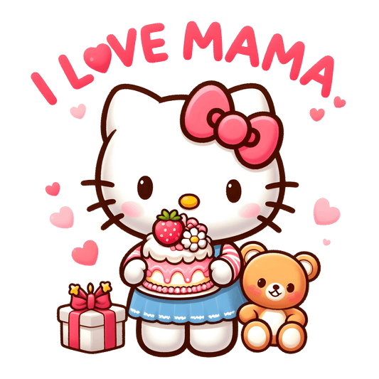 Hello Kitty Mother's Day Design - DTF Ready To Press - Heat Press Transfer