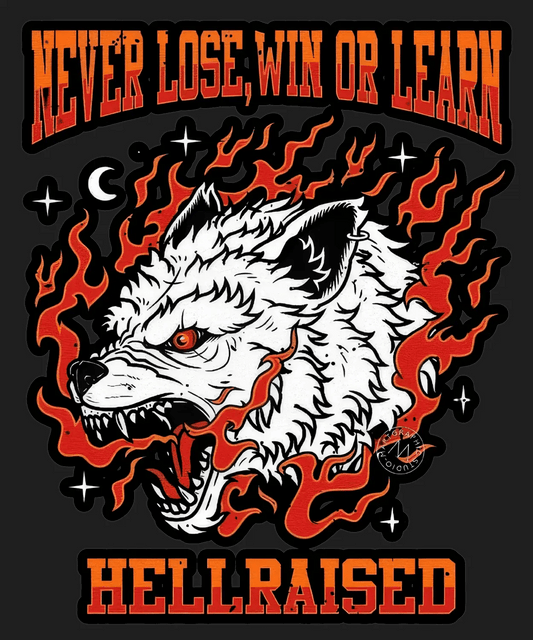 Hellraised Wolf - DTF Ready to Press - Heat Press Transfer