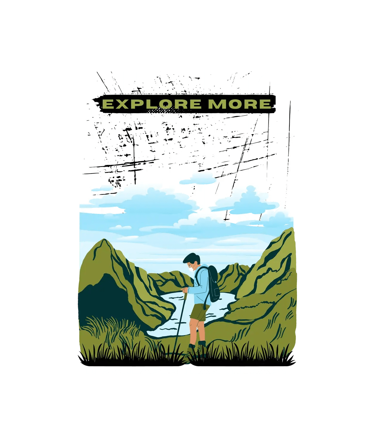 Hiking Therapy - DTF Ready to Press - Heat Press Transfer