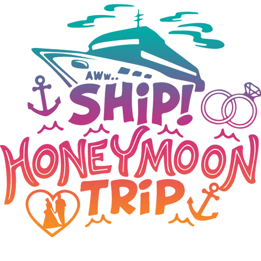 Honeymoon Valentine's Day Design - DTF Ready To Press - Heat Press Transfer