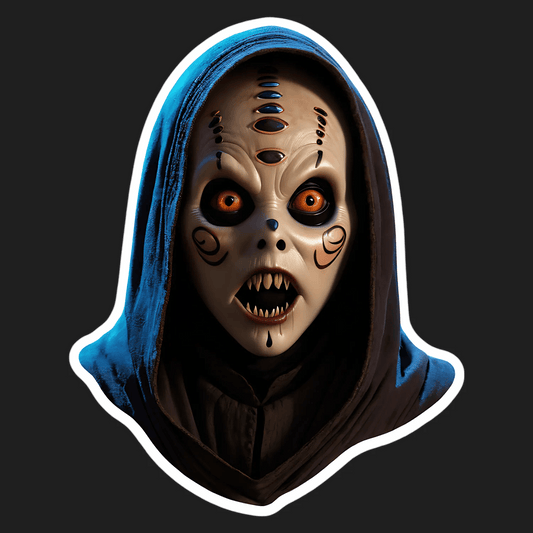 Horror Hooded Figure - UV DTF Sticker - Heat Press Transfer