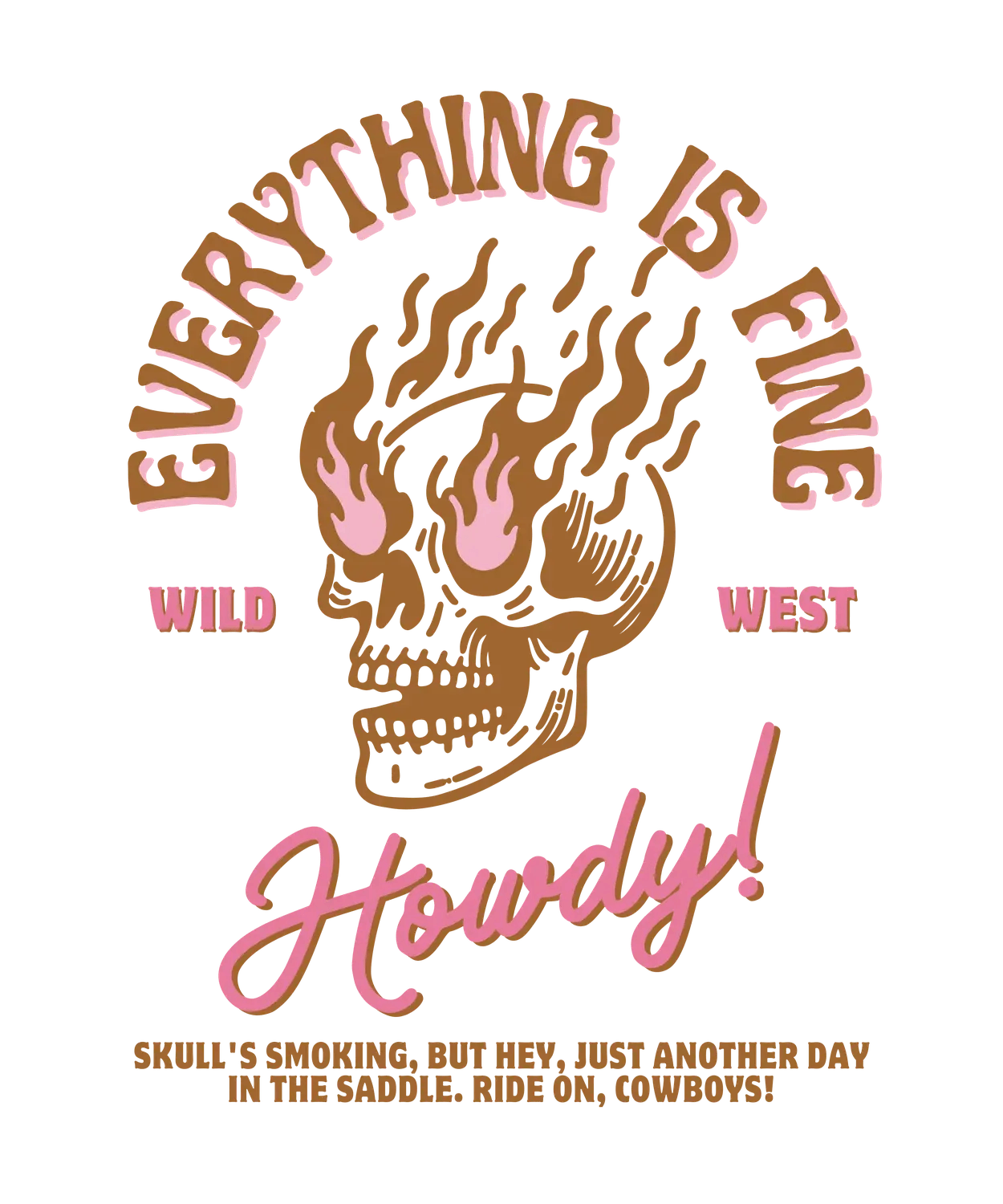 Howdy Cowboy - DTF Ready to Press (original)