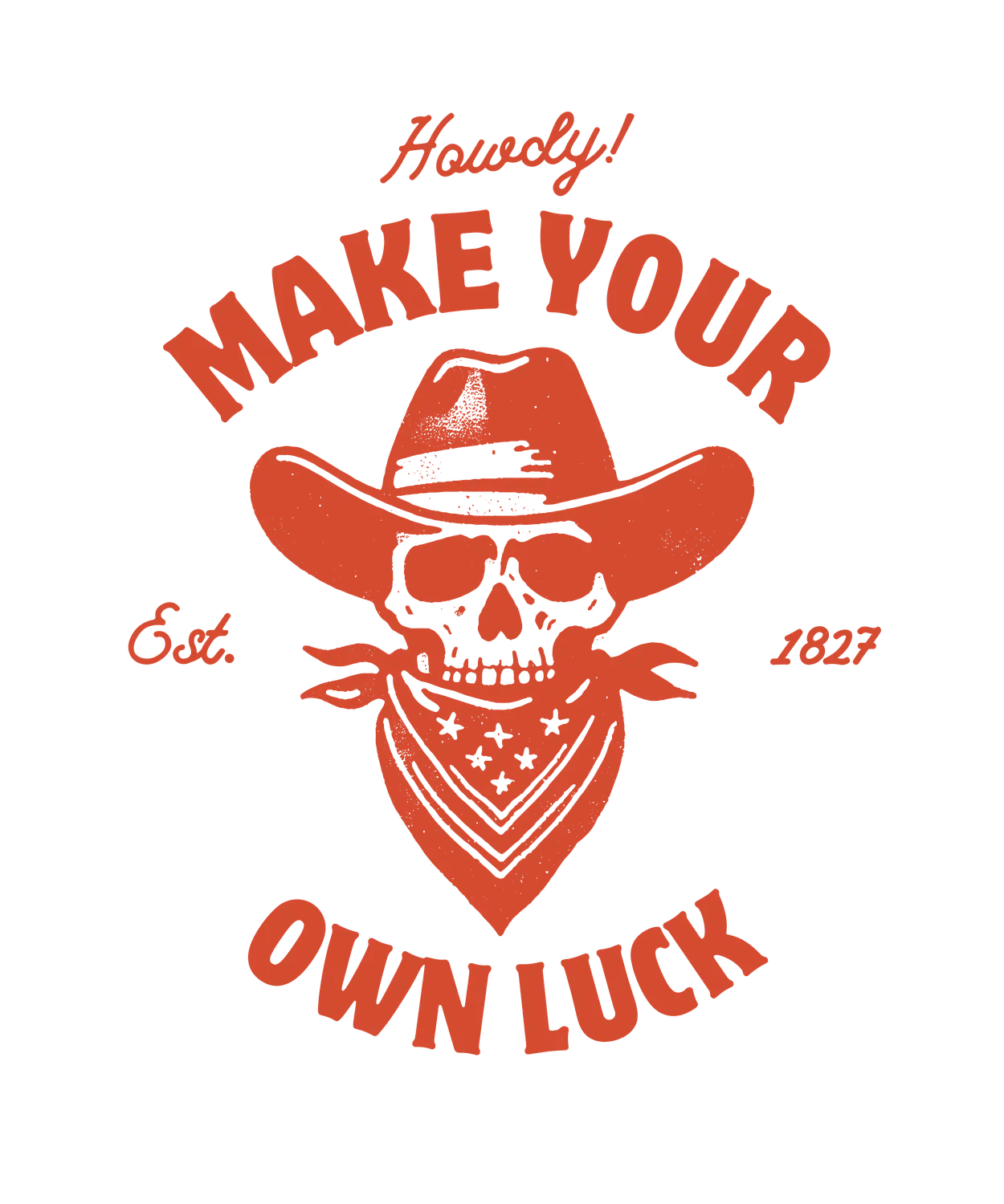 Howdy Cowboy - DTF Ready to Press (original)