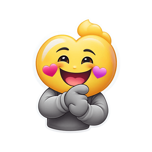 Hugging Heart Emoji - Sticker - Heat Press Transfer