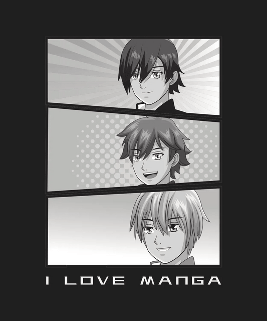 I Love Manga - DTF Ready to Press - Heat Press Transfer