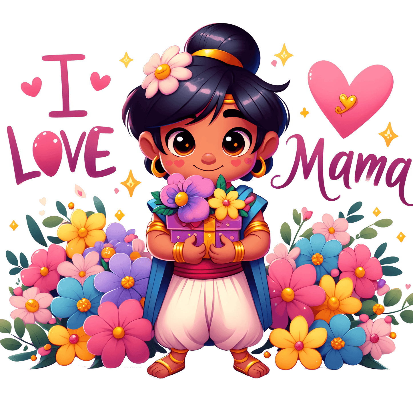 I love Mama Design - DTF Ready To Press - Heat Press Transfer