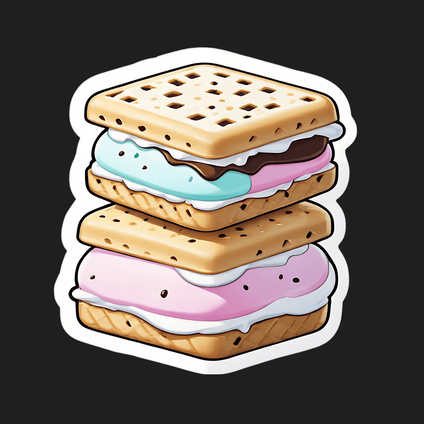 Ice Cream Sandwich - Sticker - Heat Press Transfer