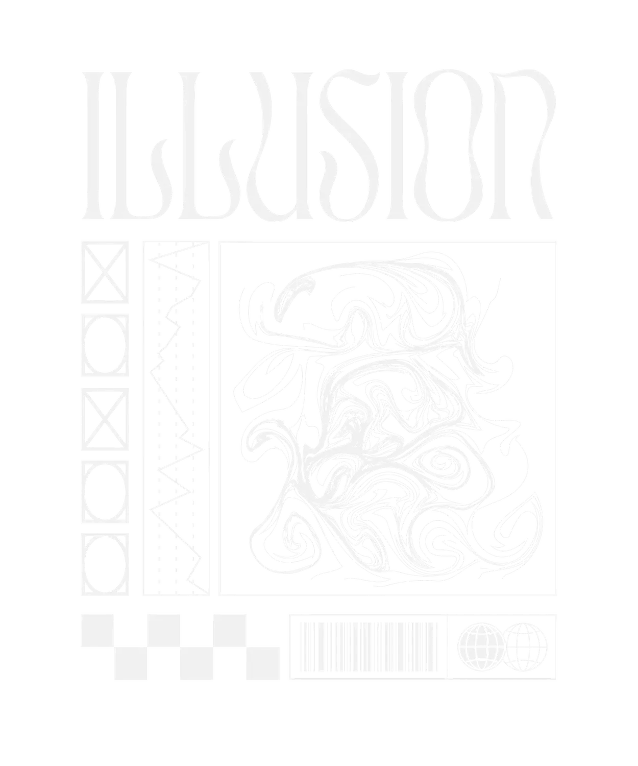 Illusion Artwork - DTF Ready to Press - Heat Press Transfer