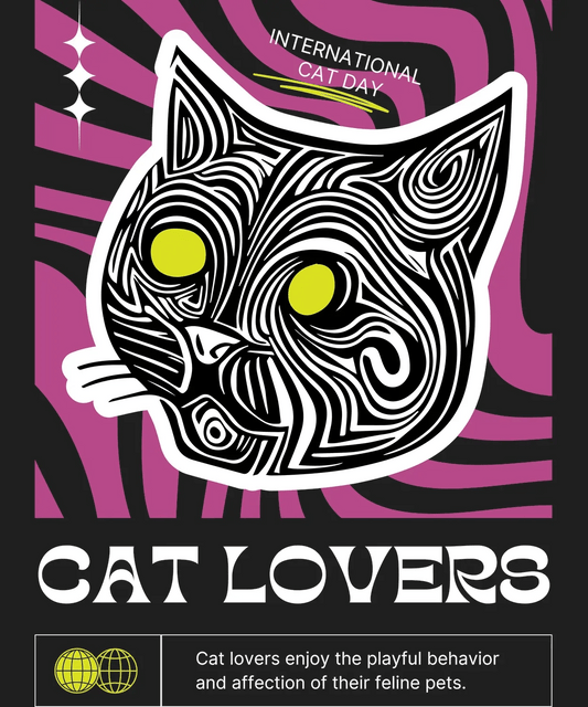 International Cat Day - DTF Ready to Press - Heat Press Transfer