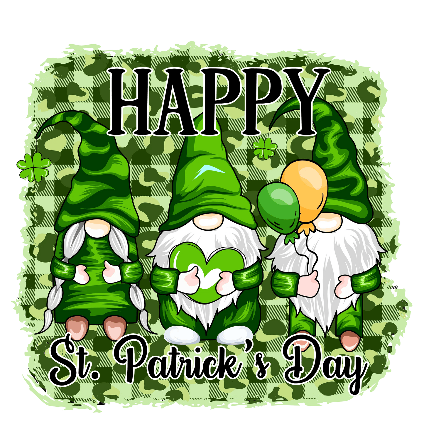 Irish Patrick's Day Gnome Design - DTF Ready To Press - Heat Press Transfer
