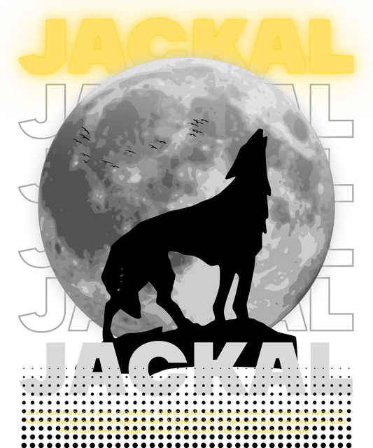 Jackal Moonlight - DTF Ready to Press - Heat Press Transfer