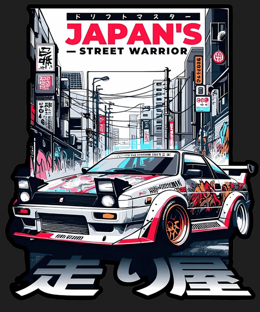 Japan Street Warrior - DTF Ready to Press - Heat Press Transfer