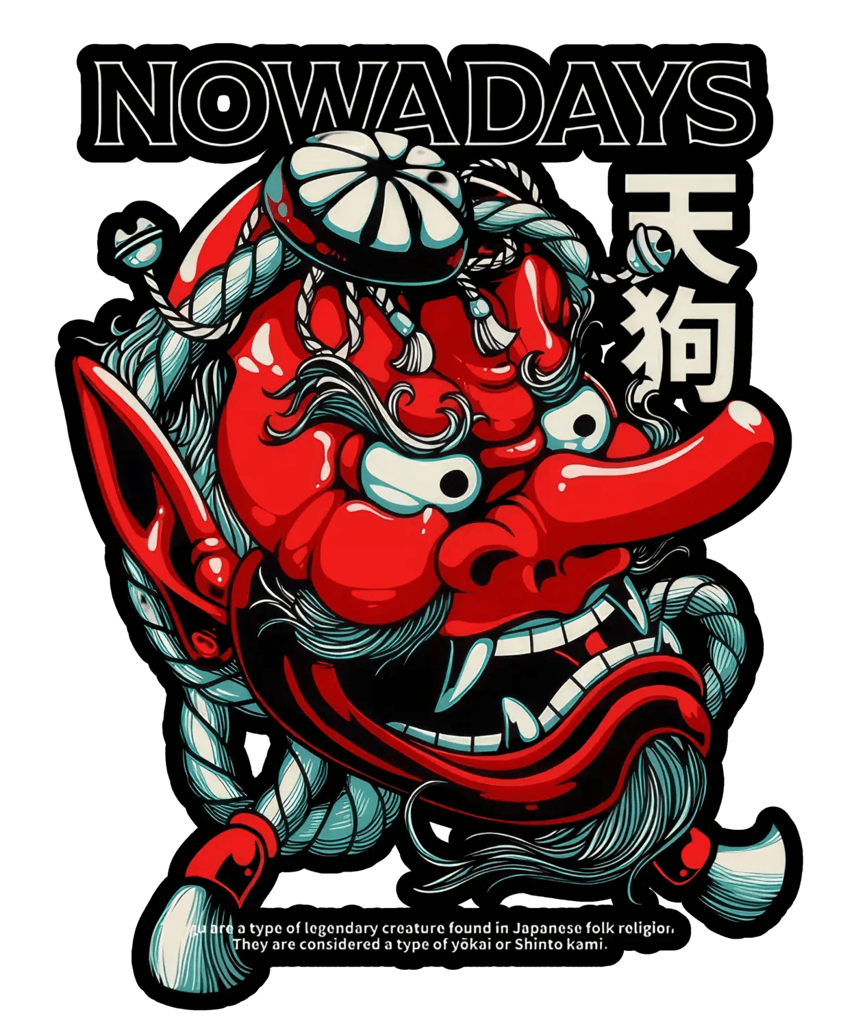 Japanese Yokai Art - DTF Ready to Press (original)