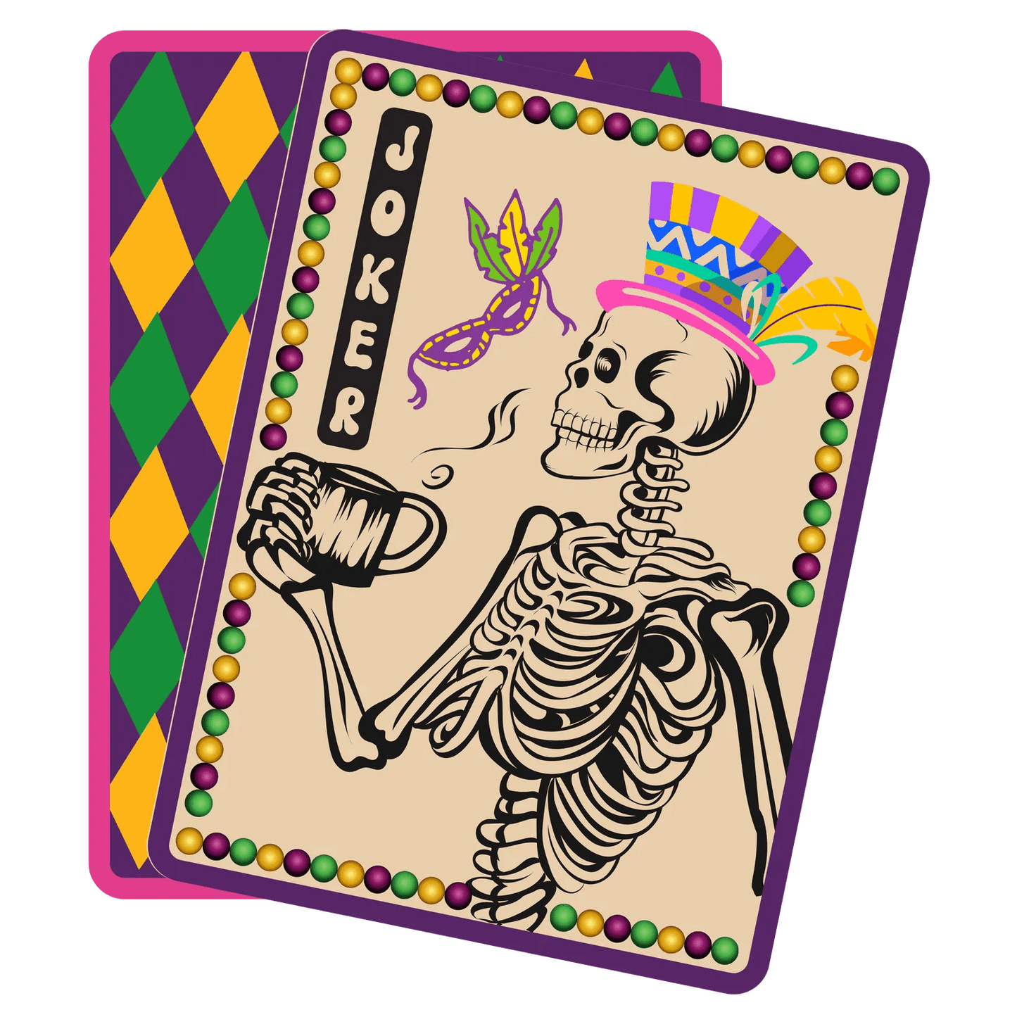 Joker Skeleton - DTF Ready to Press - Heat Press Transfer