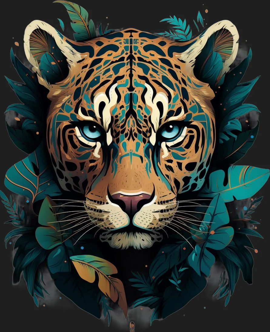 Jungle Jaguar - DTF Ready to Press - Heat Press Transfer