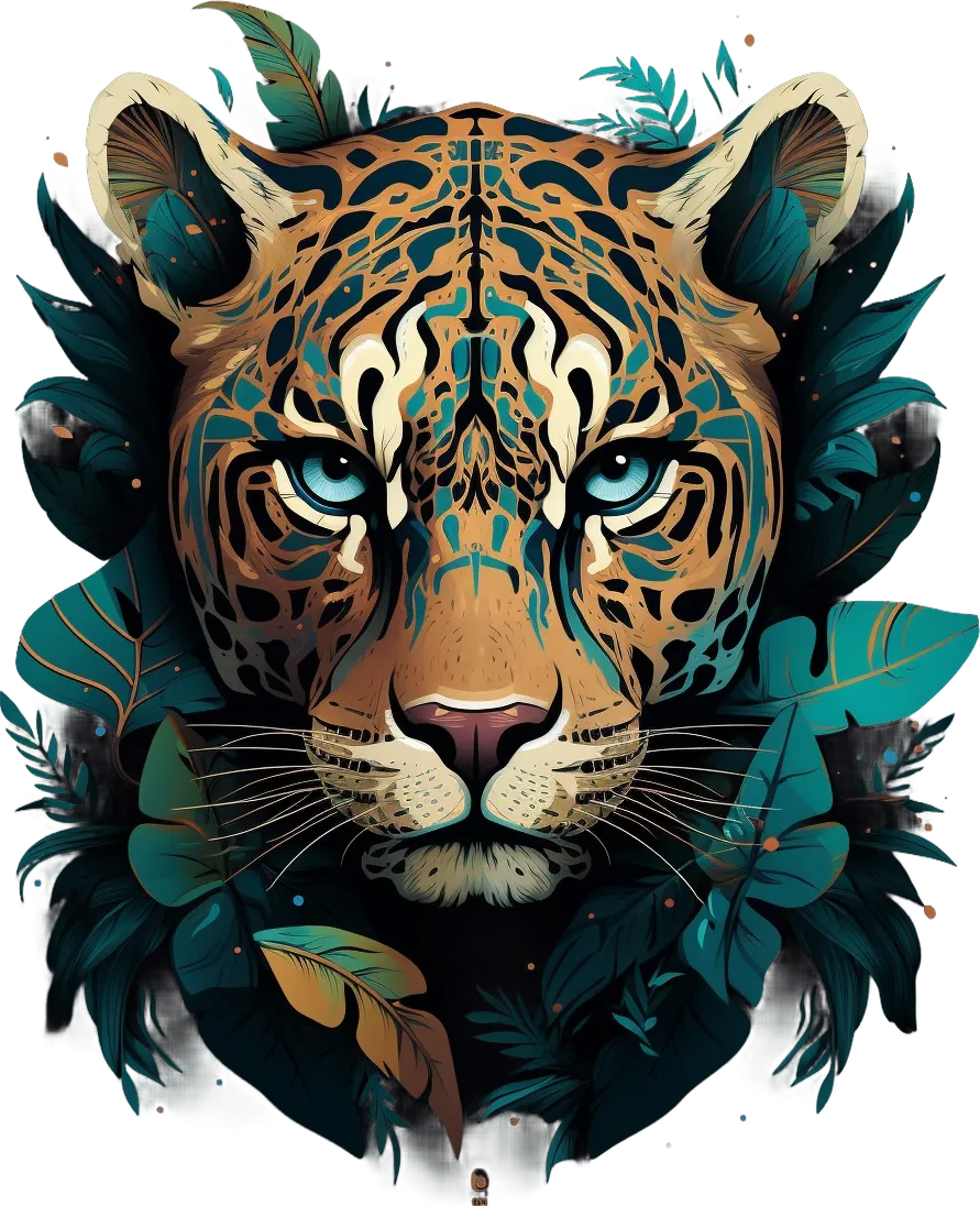 Jungle Jaguar - DTF Ready to Press - Heat Press Transfer