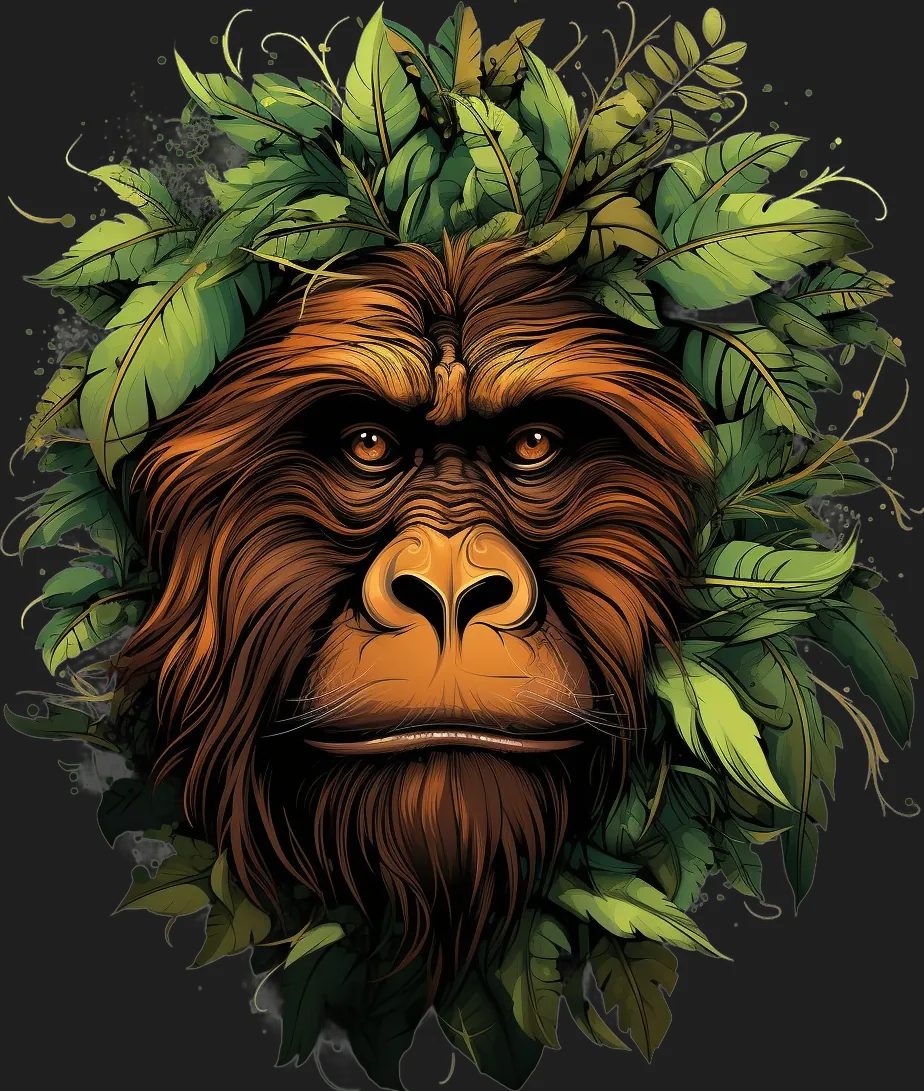 Jungle Orangutan - DTF Ready to Press - Heat Press Transfer