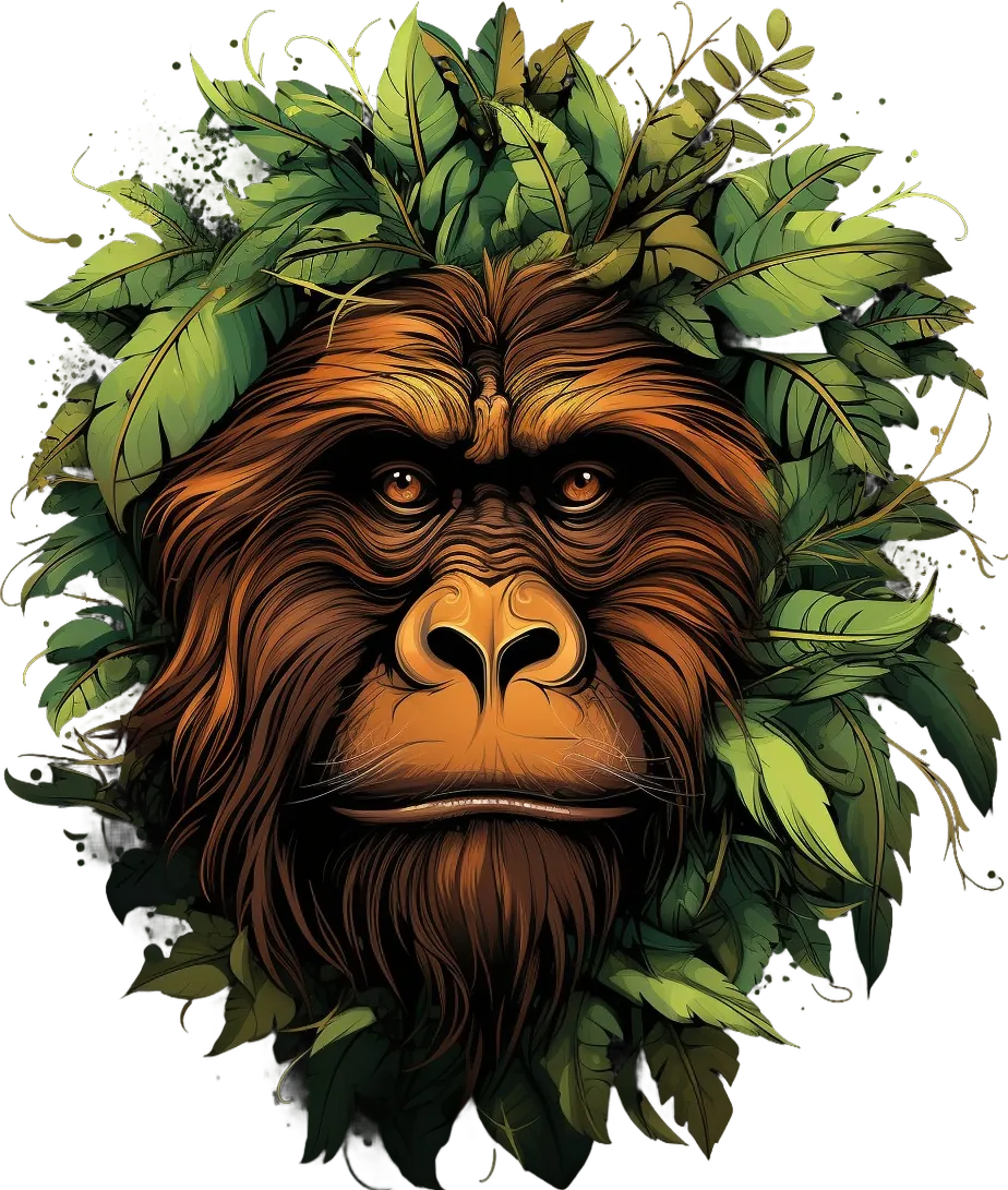Jungle Orangutan - DTF Ready to Press - Heat Press Transfer