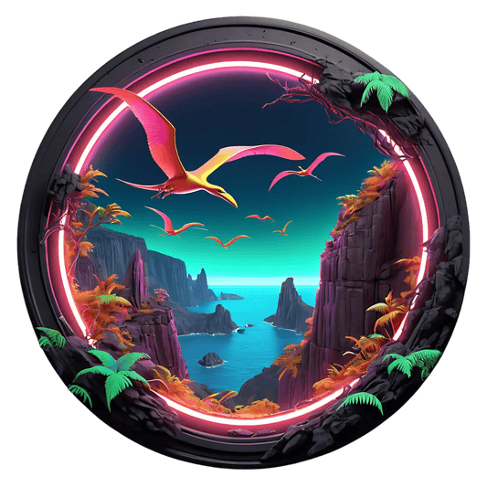 Jurassic Coastline - Sticker - Heat Press Transfer