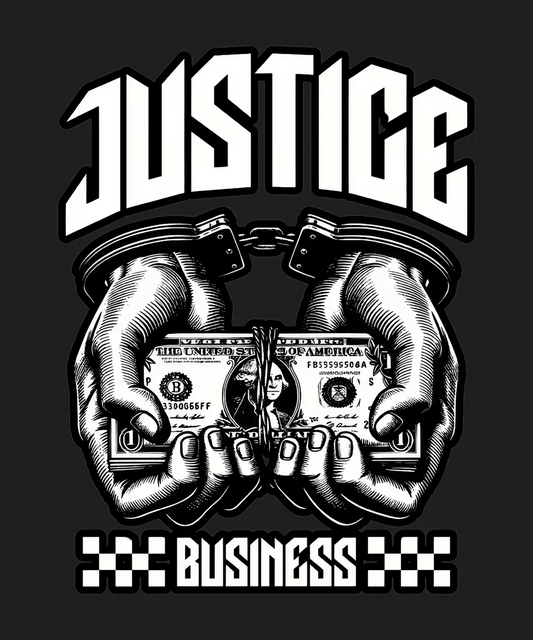 Justice Business - DTF Ready to Press - Heat Press Transfer