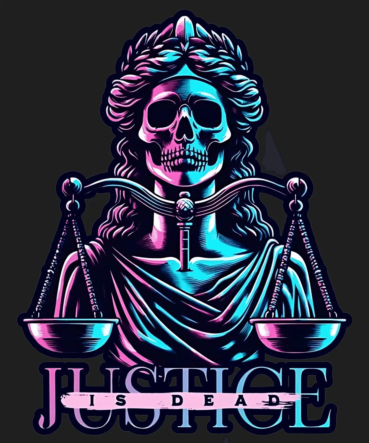 Justice is Dead - DTF Ready to Press - Heat Press Transfer