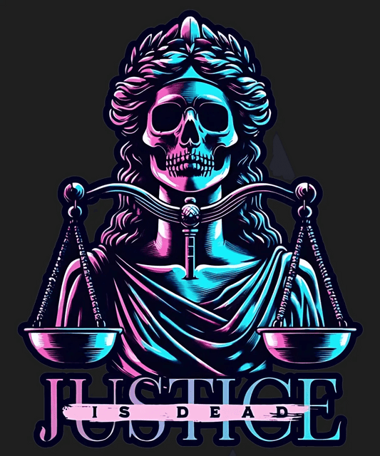 Justice is Dead - DTF Ready to Press - Heat Press Transfer