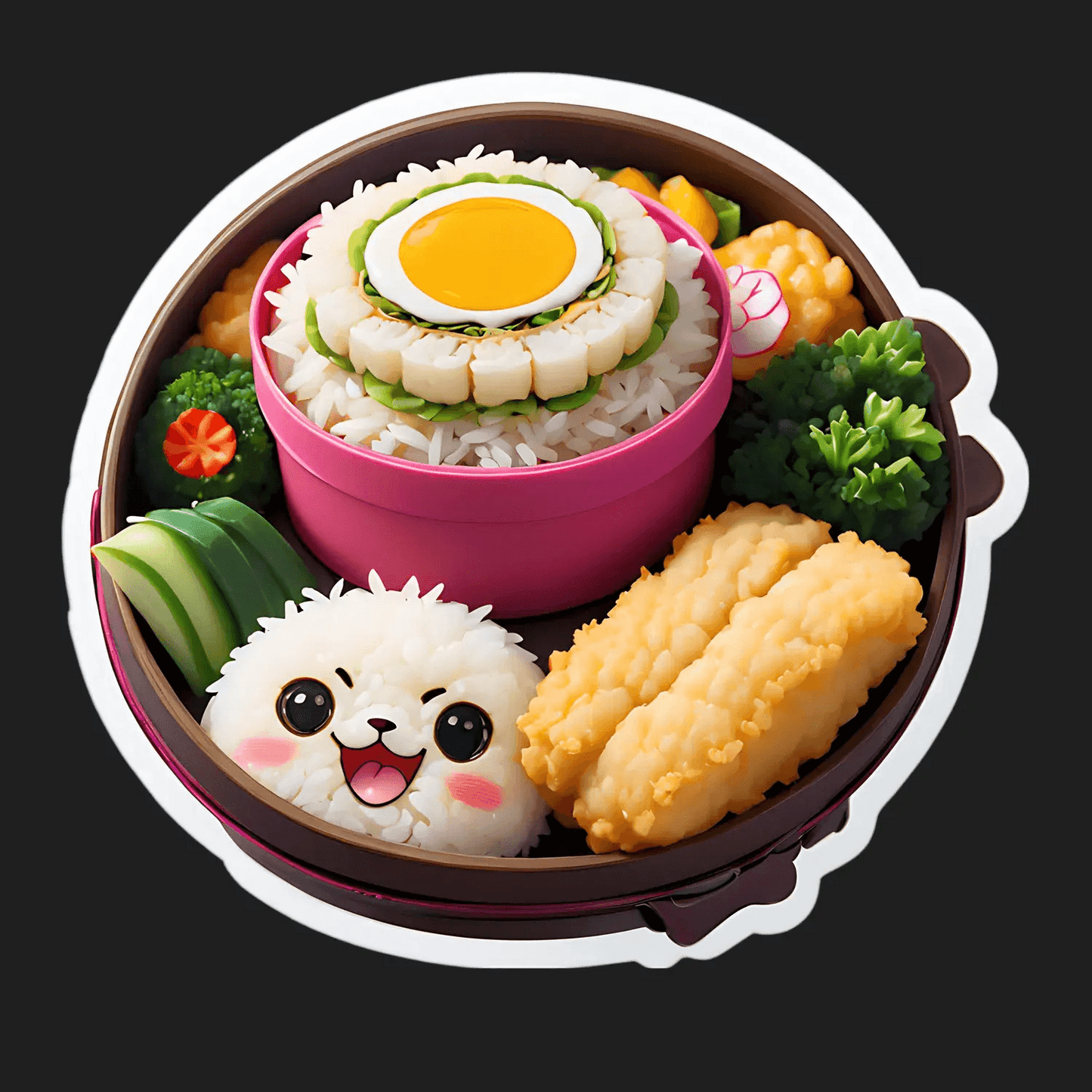 Kawaii Bento Box - Sticker - Heat Press Transfer