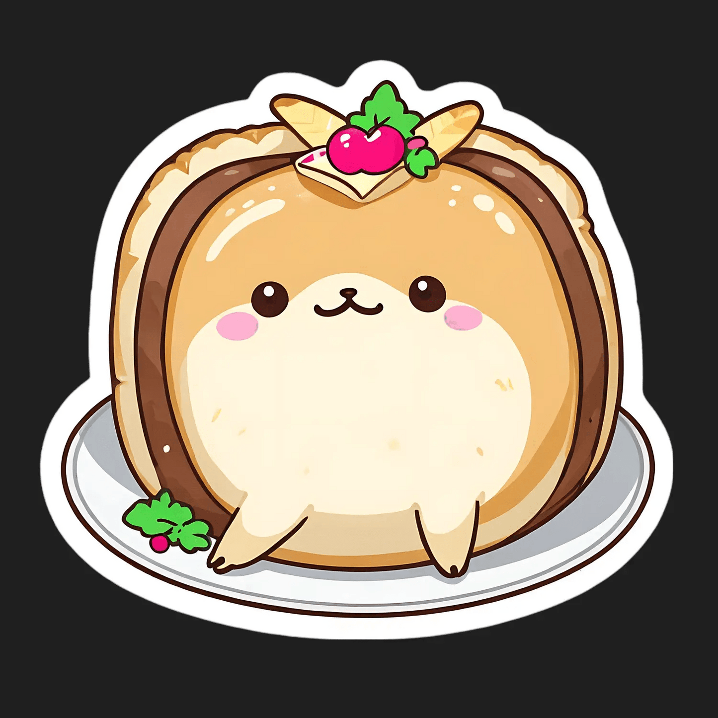 Kawaii Pancake Sticker - Cute UV DTF - Heat Press Transfer
