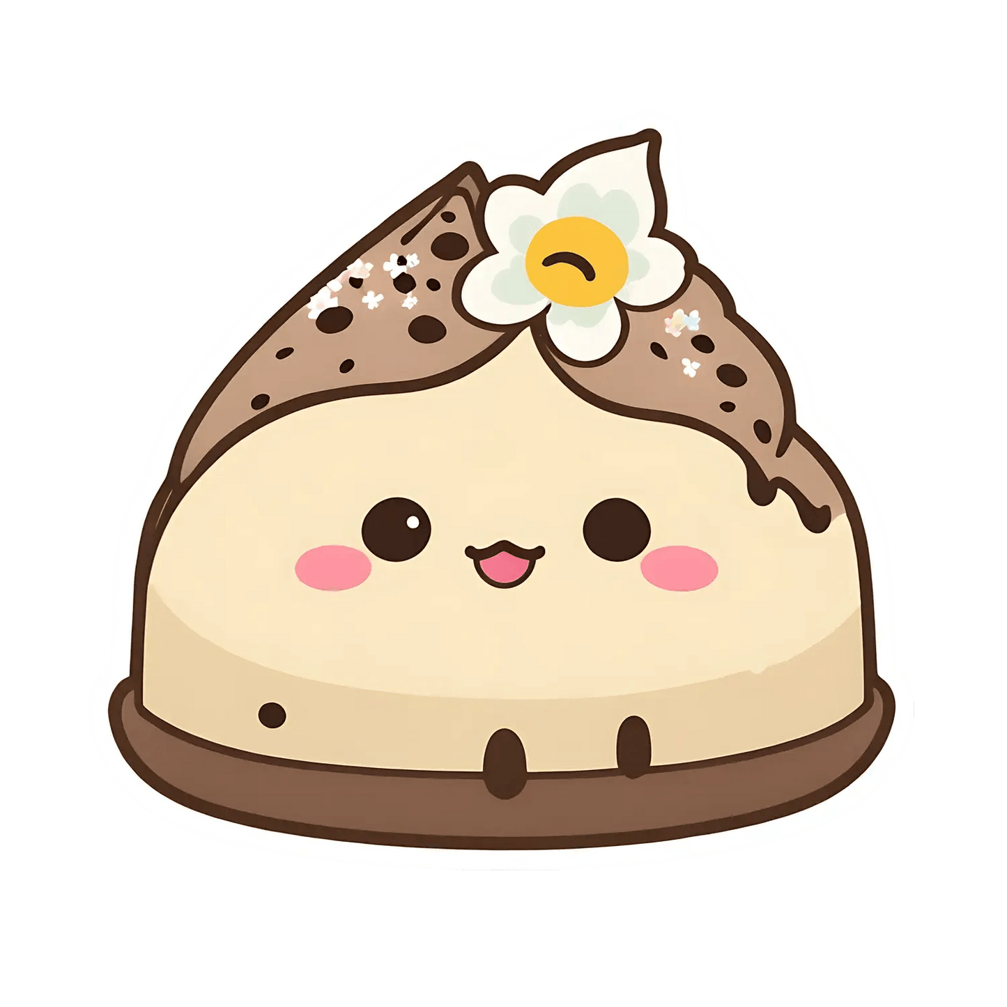 Kawaii Pudding - UV Sticker - Heat Press Transfer