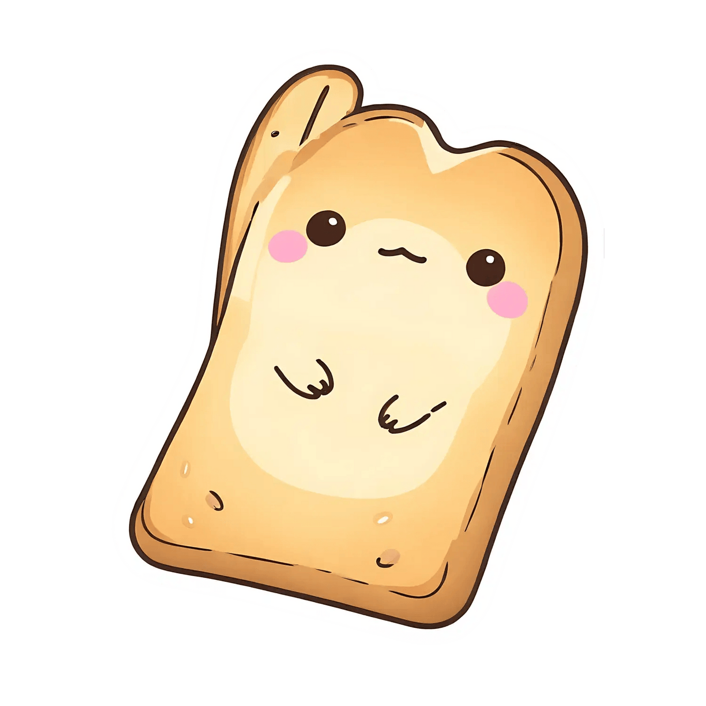 Kawaii Toast - Cute Sticker - Heat Press Transfer