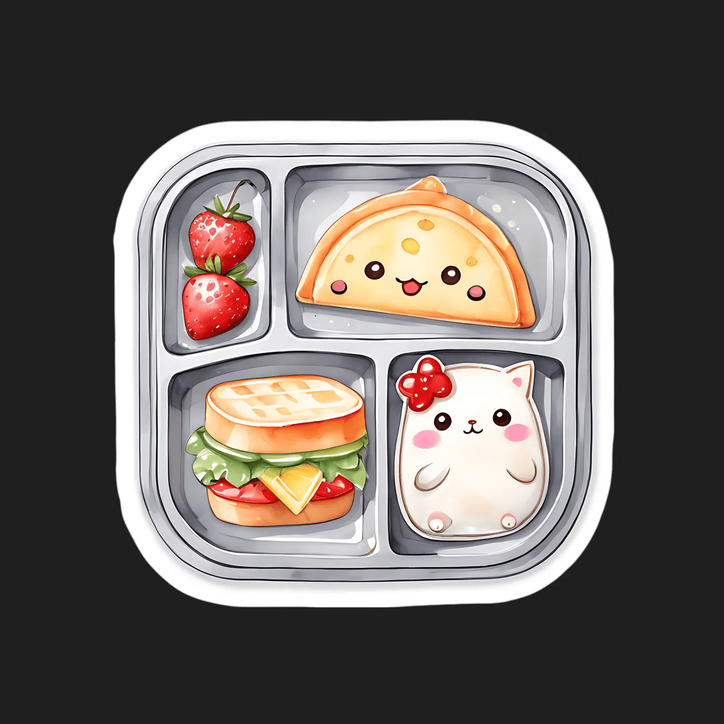 Kawaii Lunchbox - Sticker - Heat Press Transfer