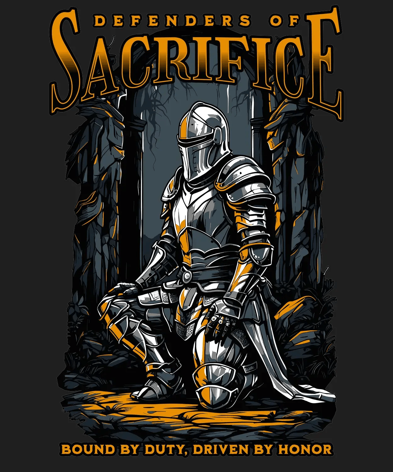 Knight Sacrifice - DTF Ready to Press - Heat Press Transfer