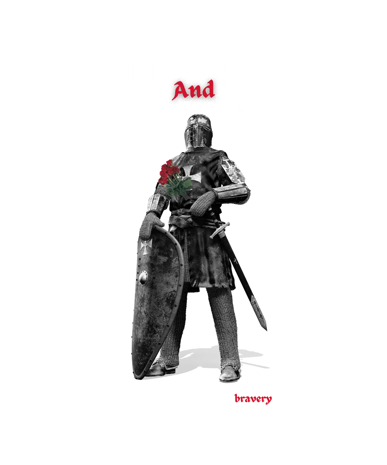 Knights and Roses - DTF Ready to Press (original)