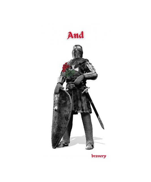 Knights and Roses - DTF Ready to Press - Heat Press Transfer